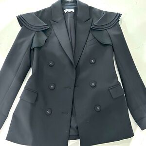 Opening Ceremony flutter shoulder suit jacket